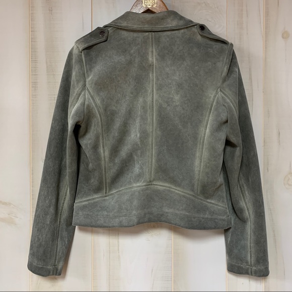 Bagatelle Faux Suede Garment Asymmetrical Jacket M - Picture 3 of 8